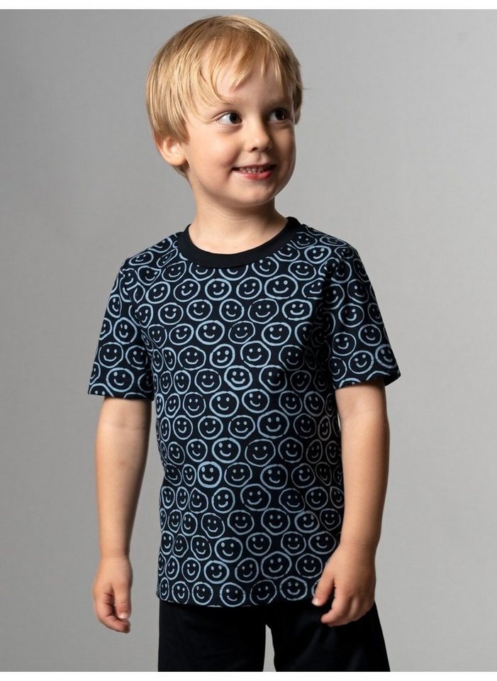 Trigema T-Shirt TRIGEMA T-Shirt mit freundlichem Smiley-Muster (1-tlg) Trigema T-Shirt TRIGEMA T-Shirt mit freundlichem Smiley-Muster (1-tlg) von Trigema