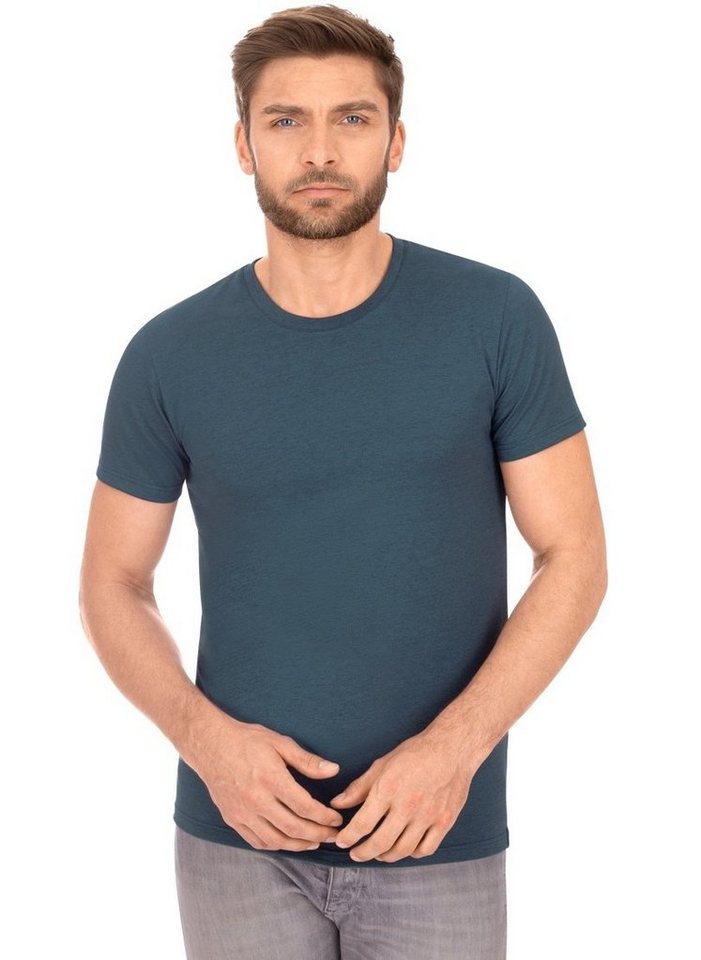 Trigema T-Shirt TRIGEMA Slim Fit T-Shirt aus DELUXE Baumwolle (1-tlg) von Trigema