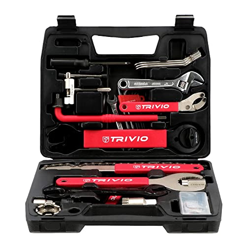 Trivio - Fahrradwerkzeug Starter Werkzeugkoffer Toolbox 18-teilig - Praktisch, langlebig, vielseitig - Fahrradreparatur, Werkzeugset, Werkzeugkasten Trivio - Fahrradwerkzeug Starter Werkzeugkoffer Toolbox 18-teilig - Praktisch, langlebig, vielseitig - Fahrradreparatur, Werkzeugset, Werkzeugkasten von Trivio