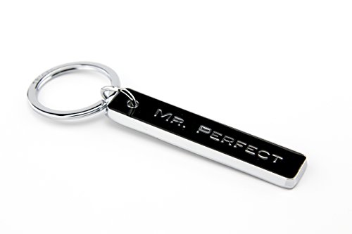 TROIKA Schlüsselanhänger MR. PERFECT - KR8-54/CH - länglicher Metallanhänger - Schriftzug ,MR.PERFECT' - schwarz / silber - Partner - Liebe - Freund - das Original von TROIKA TROIKA Schlüsselanhänger MR. PERFECT - KR8-54/CH - länglicher Metallanhänger - Schriftzug ,MR.PERFECT' - schwarz / silber - Partner - Liebe - Freund - das Original von TROIKA von TROIKA