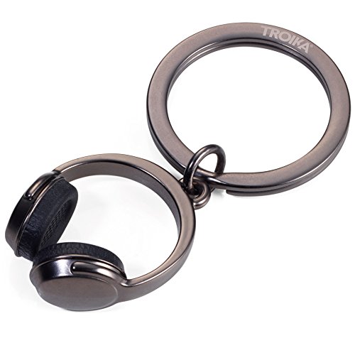 TROIKA HEADPHONE - KR17-07/GM - Schlüsselanhänger - Kopfhörer - Metallguss/Silikon - Trend: Musik - hören - gunmetal grau - das ORIGINAL von TROIKA TROIKA HEADPHONE - KR17-07/GM - Schlüsselanhänger - Kopfhörer - Metallguss/Silikon - Trend: Musik - hören - gunmetal grau - das ORIGINAL von TROIKA von TROIKA