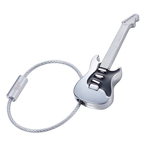 Troika Schlüsselanhänger, Gitarre, Metallguss/Emaille, verchromt, matt, schwarz/Silber Troika Schlüsselanhänger, Gitarre, Metallguss/Emaille, verchromt, matt, schwarz/Silber von TROIKA