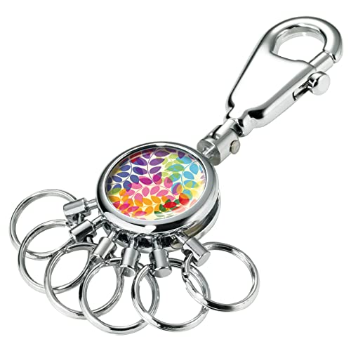 TROIKA COLOURFUL LEAVES SCHLÜSSELHALTER – #KYR01-A084 – glänzend – Schlüsselanhänger - Karabinerhaken – 6 ausklinkbare Ringe - Schlüsselorganisation - filigranes Design – TROIKA-Original TROIKA COLOURFUL LEAVES SCHLÜSSELHALTER – #KYR01-A084 – glänzend – Schlüsselanhänger - Karabinerhaken – 6 ausklinkbare Ringe - Schlüsselorganisation - filigranes Design – TROIKA-Original von TROIKA