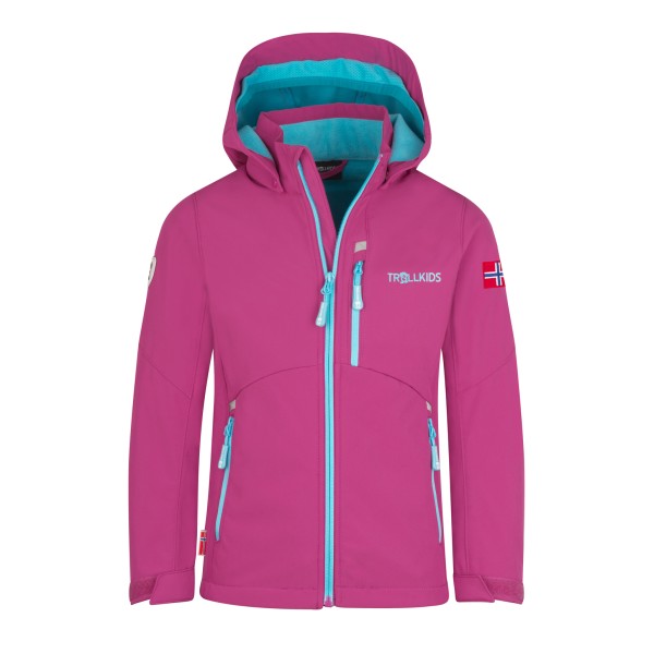 Trollkids - Girl's Balestrand Jacket - Softshelljacke Gr 140 rosa von Trollkids