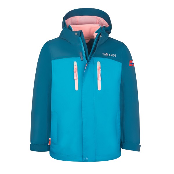 Trollkids - Girl's Bryggen 3in1 Jacket - Doppeljacke Gr 152 blau Trollkids - Girl's Bryggen 3in1 Jacket - Doppeljacke Gr 152 blau von Trollkids