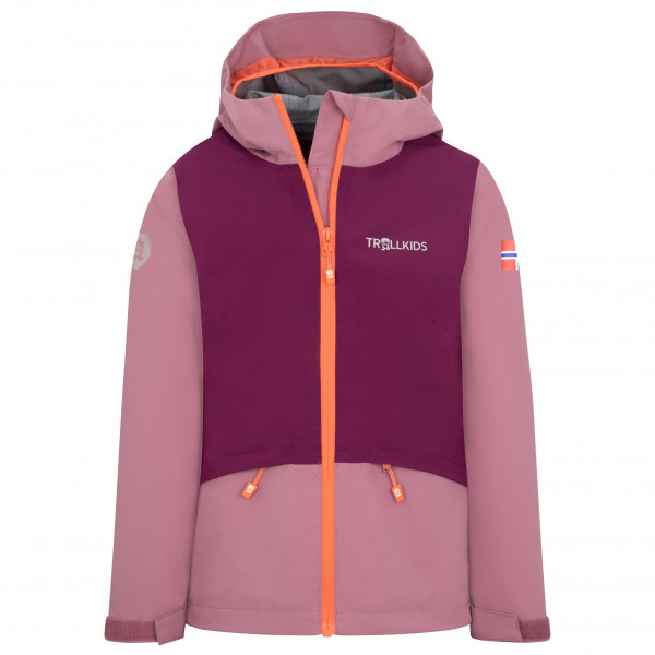 Trollkids - Girl's Gjende Jacket - Regenjacke Gr 128 rosa/lila von Trollkids