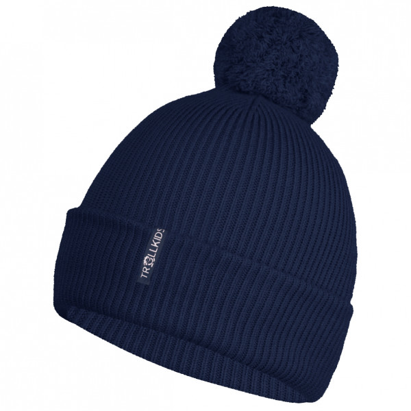 Trollkids - Girl's Holmenkollen Bobble Cap - Mütze Gr 48-52 cm - 2-5 Years blau von Trollkids