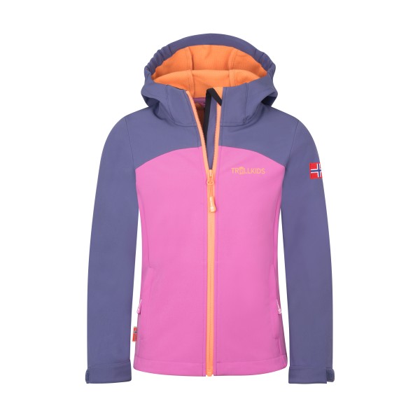 Trollkids - Girl's Kristiansand Jacket XT - Softshelljacke Gr 116 rosa von Trollkids