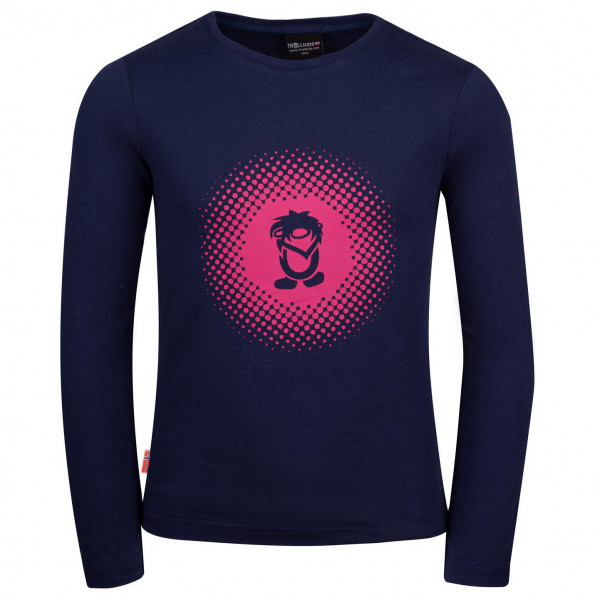 Trollkids - Girl's Pointillism - Longsleeve Gr 176 blau von Trollkids