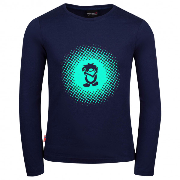 Trollkids - Girl's Pointillism - Longsleeve Gr 176 blau von Trollkids