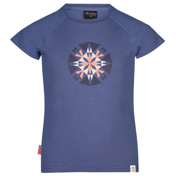 Trollkids - Girl's Senja T - T-Shirt Gr 110 blau von Trollkids
