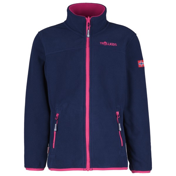 Trollkids - Girls Oppdal Jacket XT - Fleecejacke Gr 140 blau von Trollkids