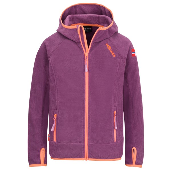 Trollkids - Girls Sandefjord Jacket - Fleecejacke Gr 152 lila von Trollkids