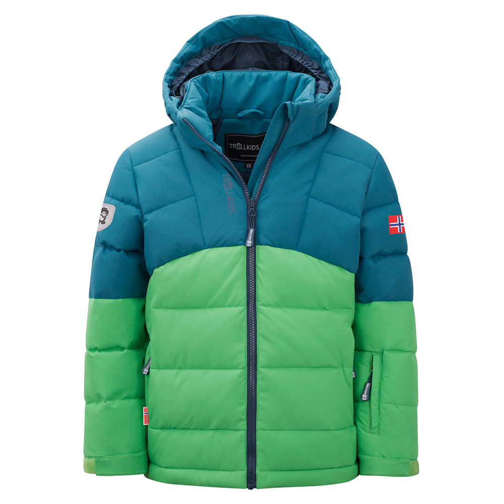 Trollkids Gryllefjord Jacket Grün,Blau 128 cm Junge von Trollkids