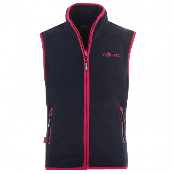 Trollkids - Kid's Arendal Vest - Fleeceweste Gr 98 blau von Trollkids