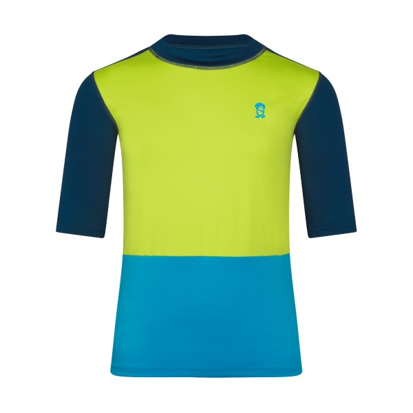 Trollkids - Kid's Balestrand T-Shirt - Lycra Gr 110 blau/grün von Trollkids