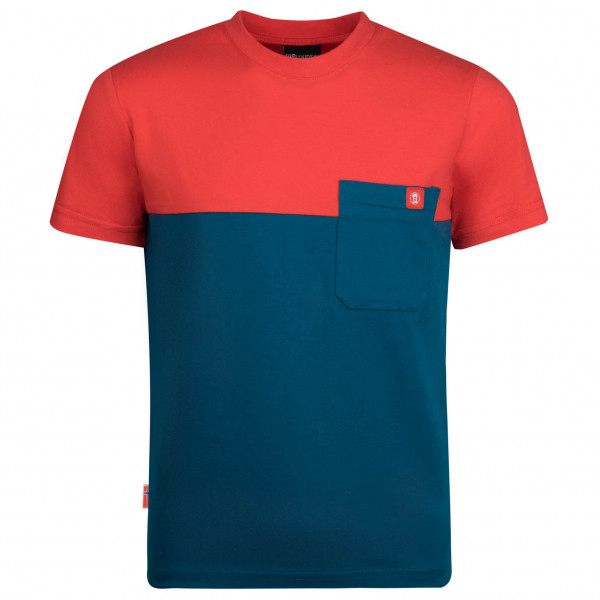 Trollkids - Kid's Bergen T - T-Shirt Gr 104 blau/rot von Trollkids