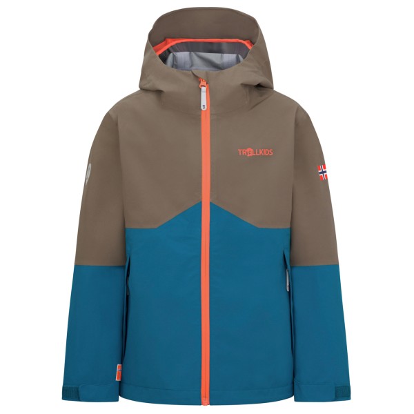 Trollkids - Kid's Gjende Jacket - Regenjacke Gr 128 blau von Trollkids