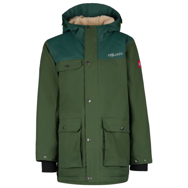 Trollkids - Kid's Gudvangen Jacket - Parka Gr 92 oliv/grün Trollkids - Kid's Gudvangen Jacket - Parka Gr 92 oliv/grün von Trollkids
