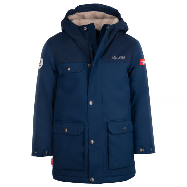 Trollkids - Kid's Gudvangen Jacket - Parka Gr 98 blau Trollkids - Kid's Gudvangen Jacket - Parka Gr 98 blau von Trollkids