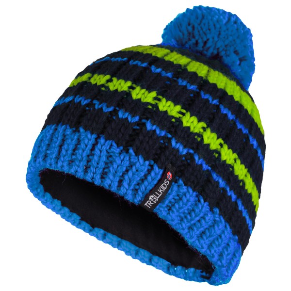 Trollkids - Kid's Hafjell Bobble Cap - Mütze Gr 52-56 cm - 6-12 Years blau von Trollkids