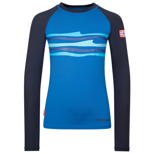 Trollkids - Kid's Haukland Shirt - Lycra Gr 110 blau Trollkids - Kid's Haukland Shirt - Lycra Gr 110 blau von Trollkids