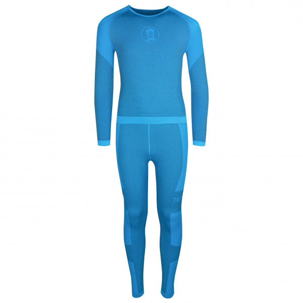 Trollkids - Kid's Hemsedal Baselayer Set - Kunstfaserunterwäsche Gr 176 blau von Trollkids