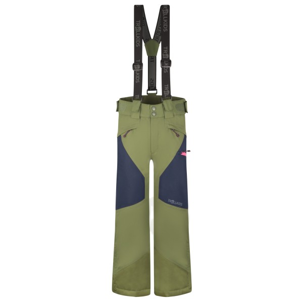 Trollkids - Kid's Kongsberg Ski Pant - Skihose Gr 116 oliv von Trollkids