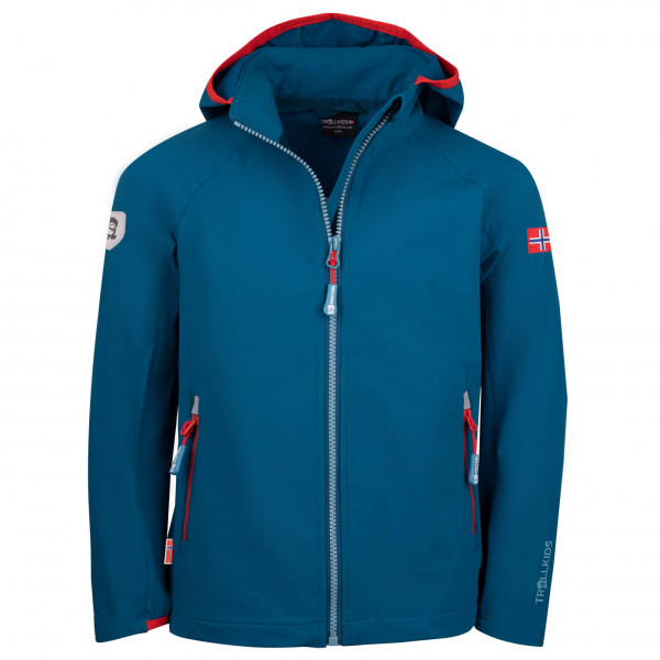 Trollkids - Kid's Kvalvika Jacket - Softshelljacke Gr 98 blau von Trollkids