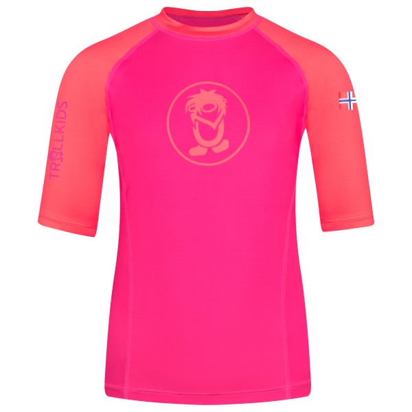 Trollkids - Kid's Kvalvika T - Funktionsshirt Gr 110 rosa von Trollkids