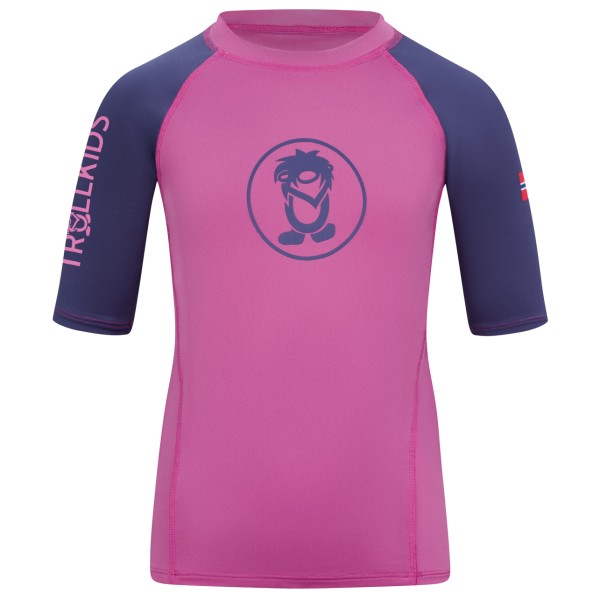 Trollkids - Kid's Kvalvika T - Funktionsshirt Gr 140 rosa von Trollkids