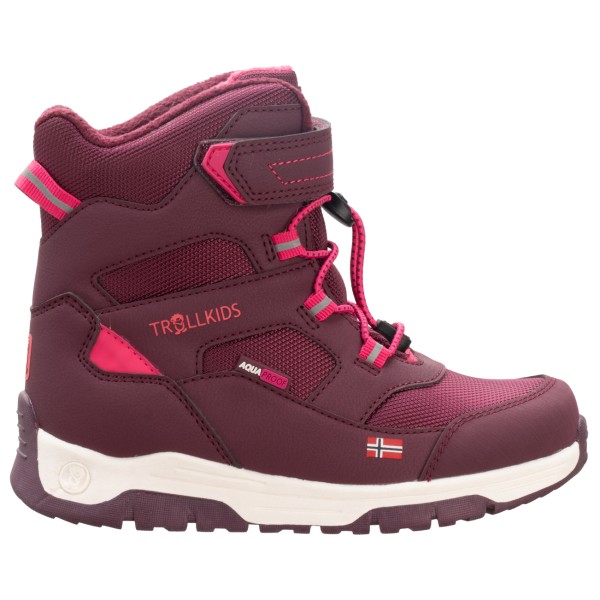 Trollkids - Kid's Lofoten Winter Boots Pro - Winterschuhe Gr 35 rot/lila von Trollkids