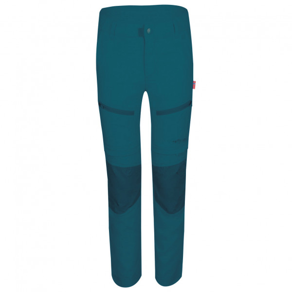 Trollkids - Kid's Nordfjord Zip-Off Pants Slim Fit - Trekkinghose Gr 128 blau von Trollkids