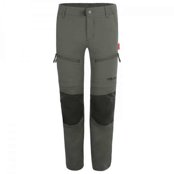 Trollkids - Kid's Nordfjord Zip-Off Pants - Trekkinghose Gr 140 oliv von Trollkids