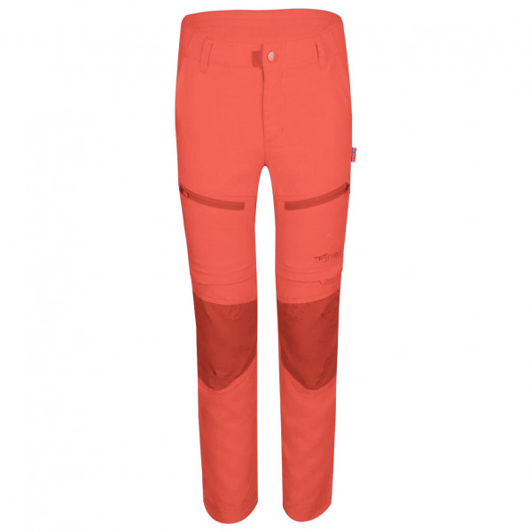 Trollkids - Kid's Nordfjord Zip-Off Pants - Trekkinghose Gr 158 rot von Trollkids