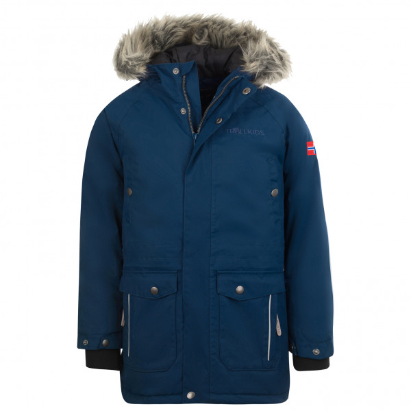 Trollkids - Kid's Nordkapp Jacket - Parka Gr 92 blau Trollkids - Kid's Nordkapp Jacket - Parka Gr 92 blau von Trollkids
