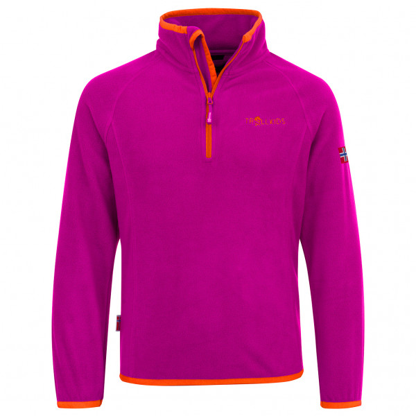 Trollkids - Kid's Nordland Half Zip - Fleecepullover Gr 104 rosa von Trollkids