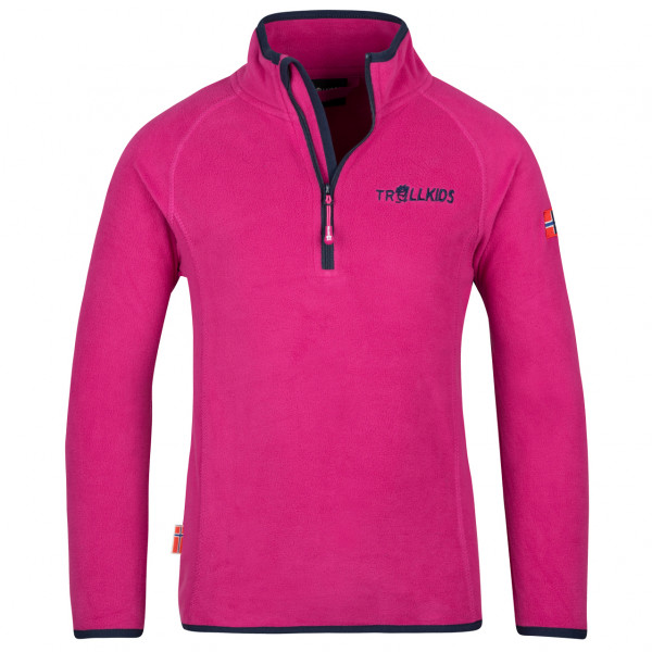 Trollkids - Kid's Nordland Half Zip - Fleecepullover Gr 116 rosa von Trollkids