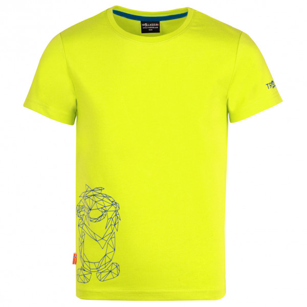 Trollkids - Kid's Oppland T - T-Shirt Gr 164 gelb von Trollkids