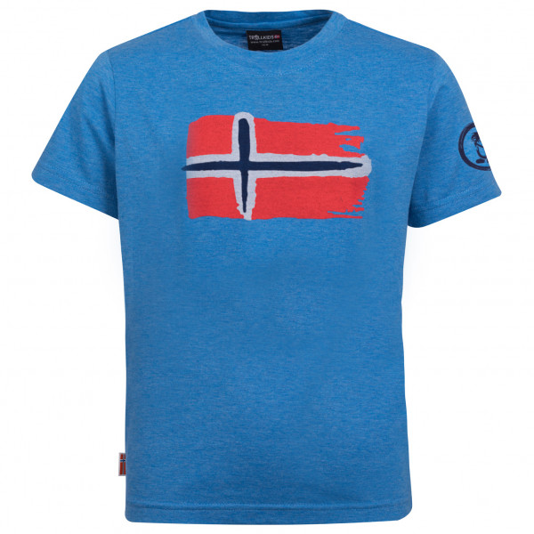 Trollkids - Kid's Oslo T - T-Shirt Gr 110 blau von Trollkids