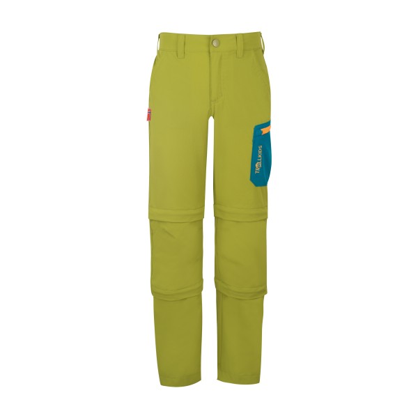 Trollkids - Kid's Preikestolen Double Zip-Off Pants - Zip-Off-Hose Gr 128 oliv von Trollkids