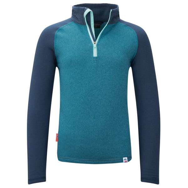 Trollkids - Kid's Rauland Half Zip - Fleecepullover Gr 116 blau/türkis von Trollkids