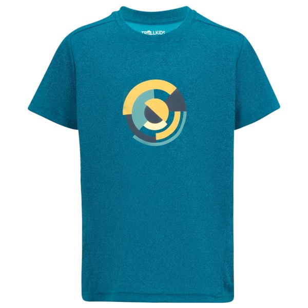 Trollkids - Kid's Sognefjord T-Shirt - Funktionsshirt Gr 110 blau von Trollkids