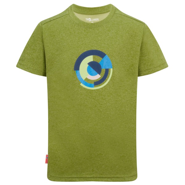 Trollkids - Kid's Sognefjord T-Shirt - Funktionsshirt Gr 116 oliv von Trollkids