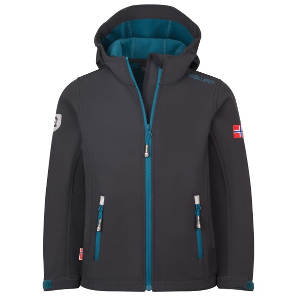 Trollkids - Kid's Trollfjord Jacket - Softshelljacke Gr 140 grau Trollkids - Kid's Trollfjord Jacket - Softshelljacke Gr 140 grau von Trollkids