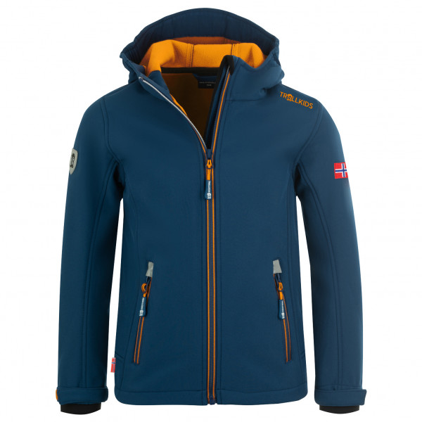 Trollkids - Kid's Trollfjord Jacket - Softshelljacke Gr 152 blau Trollkids - Kid's Trollfjord Jacket - Softshelljacke Gr 152 blau von Trollkids