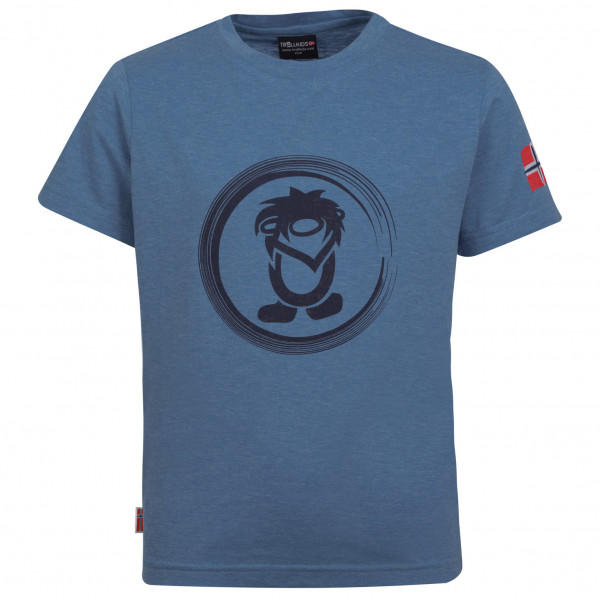 Trollkids - Kid's Trollfjord Tee - T-Shirt Gr 116 blau von Trollkids