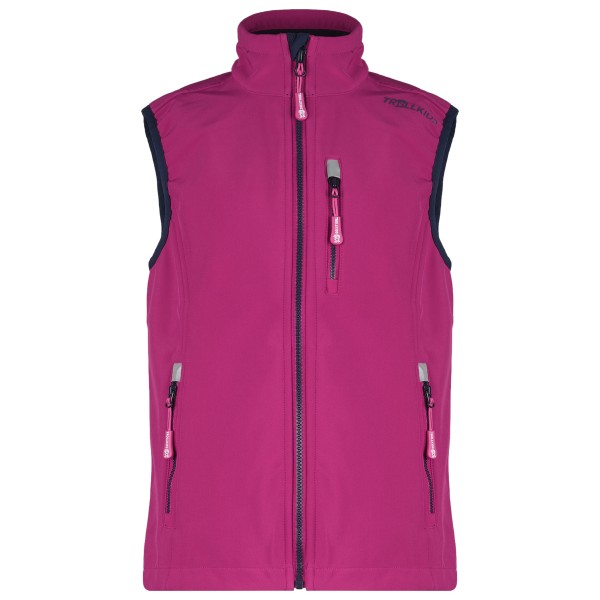 Trollkids - Kid's Trollfjord Vest - Softshellweste Gr 110 rosa/lila Trollkids - Kid's Trollfjord Vest - Softshellweste Gr 110 rosa/lila von Trollkids