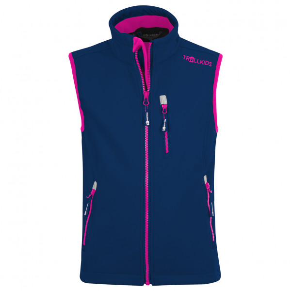 Trollkids - Kid's Trollfjord Vest - Softshellweste Gr 116 blau von Trollkids