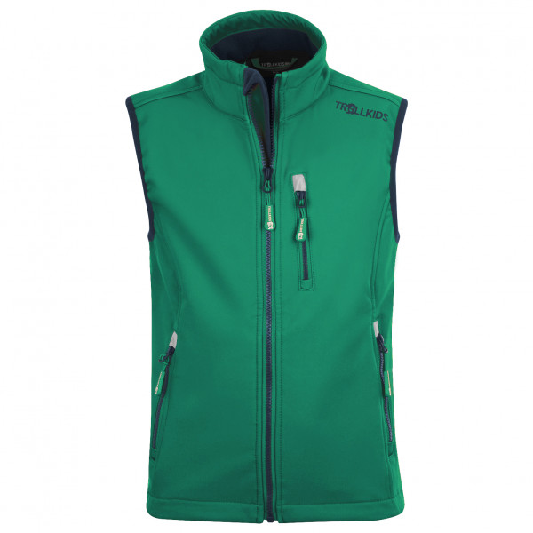 Trollkids - Kid's Trollfjord Vest - Softshellweste Gr 116 grün Trollkids - Kid's Trollfjord Vest - Softshellweste Gr 116 grün von Trollkids